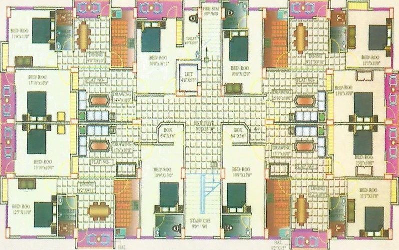 Floor Plan of Arpan Goutam City in Danapur, Patna - Image 242170