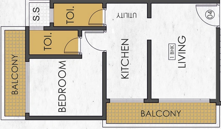 1 BHK Flat in Falcon Casa One in Dronagiri, Navi Mumbai - Image 840949
