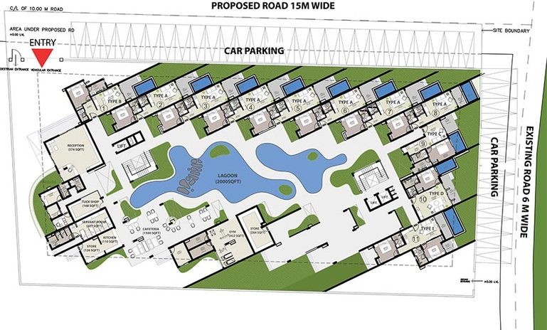 Master Plan of SeaBreeze La Wisteria in Siolim, Goa - Image 242802