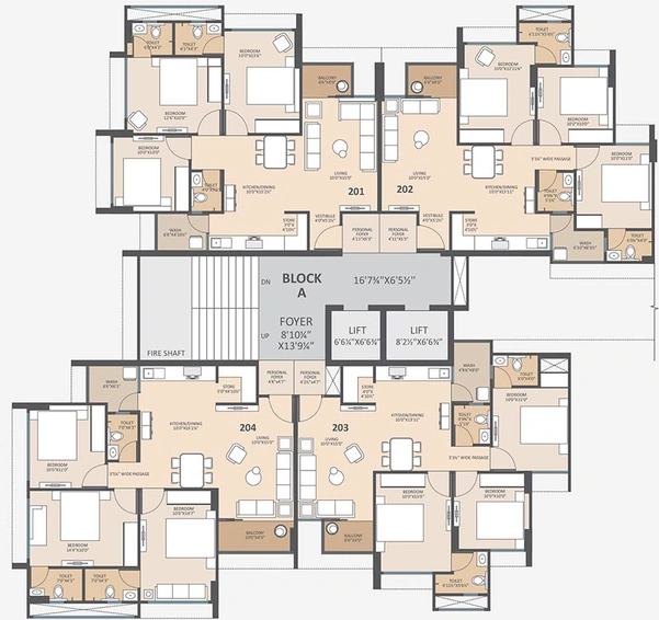 Floor Plan of Shiv Nivasa in Chandkheda, Ahmedabad - Image 242814