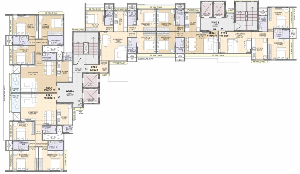 Floor Plan of Om Neeldhara Heights in Ghatkopar East, Mumbai - Image 326794