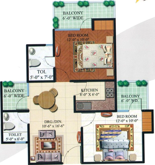 2 BHK Flat in Habitech Panchtatva in Techzone 4, Greater Noida - Image 843173