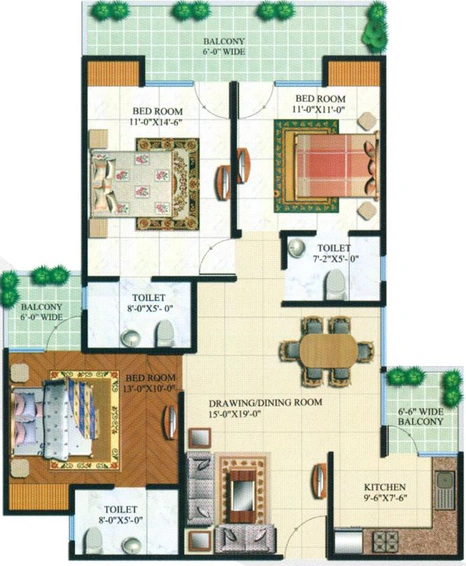 3 BHK Flat in Habitech Panchtatva in Techzone 4, Greater Noida - Image 843176