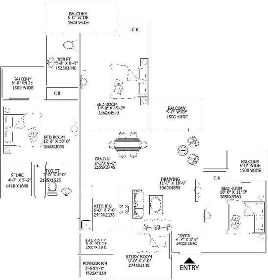 3 BHK Flat in Gaur 16th Avenue in Noida Extention, Greater Noida - Image 847493