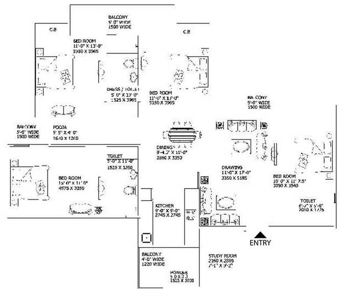 4 BHK Flat in Gaur 16th Avenue in Noida Extention, Greater Noida - Image 847495