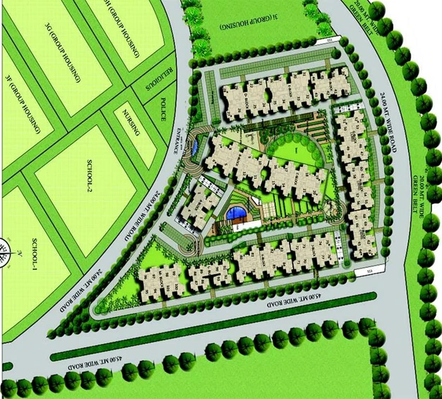 Master Plan of Gaur 16th Avenue in Noida Extention, Greater Noida - Image 255736