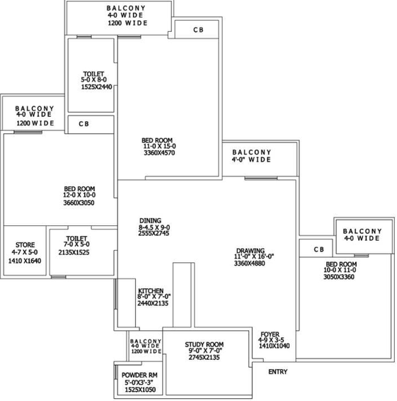 3.5 BHK Flat in Gaur City 5th Avenue in Chi 4, Greater Noida - Image 843155