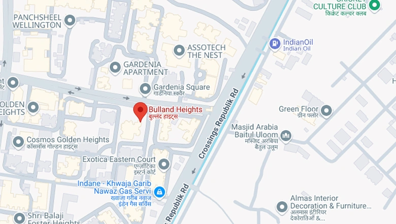 Location of Bulland Heights in Crossings Republik, Ghaziabad - Image 245915