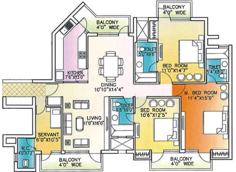 3 BHK Flat in Parsvnath Exotica in GT Road, Ghaziabad - Image 843083