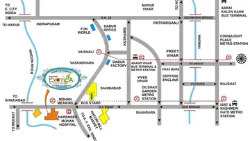 Location of Parsvnath Exotica - Image 245942