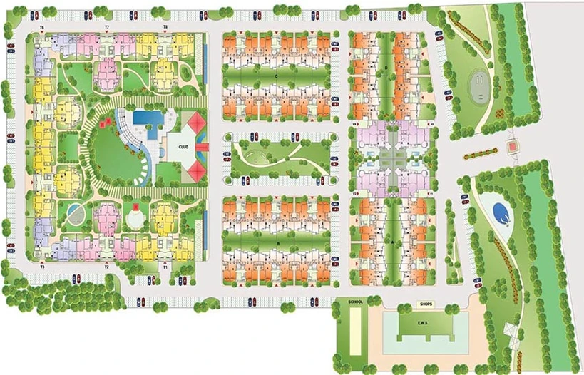 Master Plan of Parsvnath Green Ville in Sector 48, Gurgaon - Image 256026