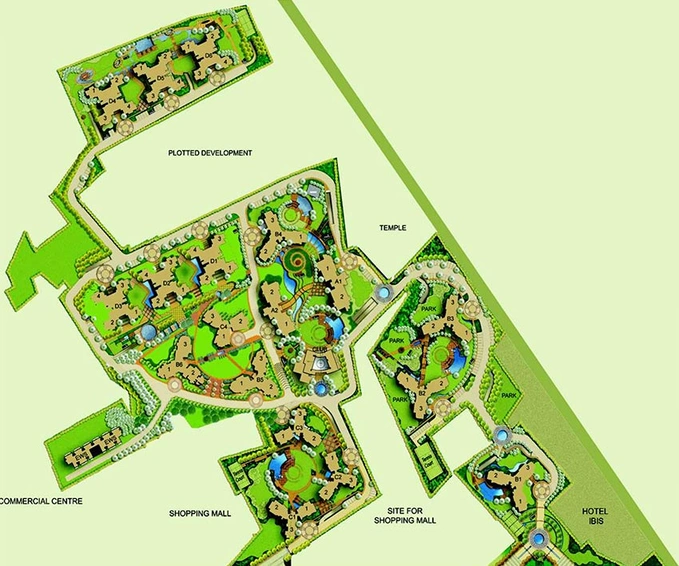 Master Plan of Parsvnath Exotica in Sector 53, Gurgaon - Image 256046
