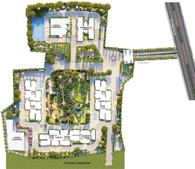Master Plan of Abhee Aaria in Varthur, Bangalore - Image 248119