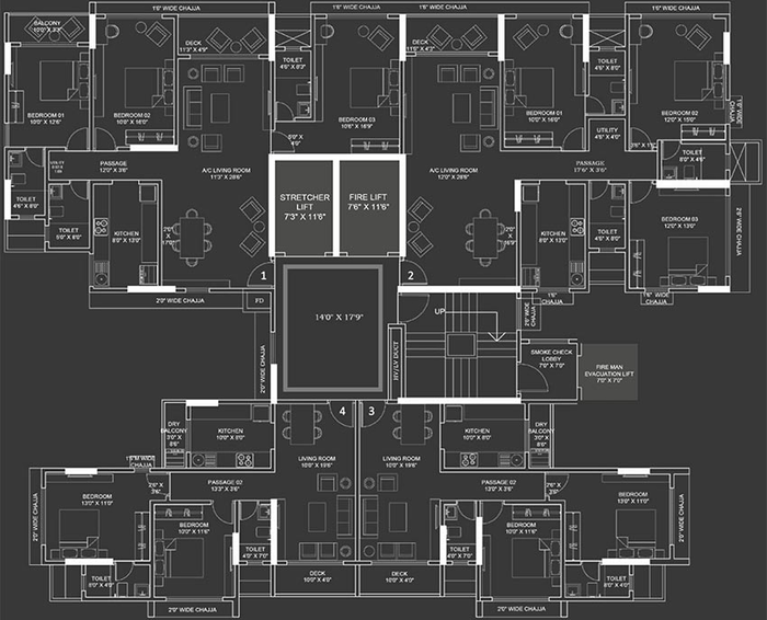 Floor Plan of PSK Altair 77 in Santacruz West, Mumbai - Image 248172