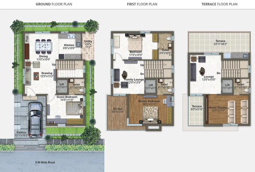 3 BHK House/Villa in S Urban Greens in Pati, Hyderabad - Image 844292