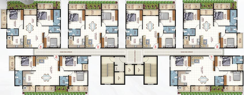 Floor Plan of Vaishno Ambaram in Gunjur, Bangalore - Image 248302