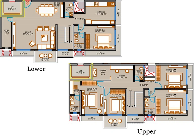 5 BHK Duplex in Pam Solitaire Castle in Vasai West, Palghar - Image 845968