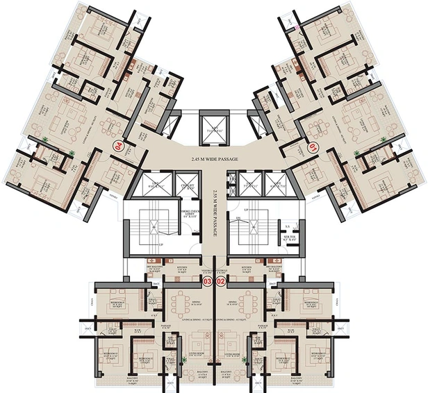 Floor Plan of Sejal Starom Ekya in Malad West, Mumbai - Image 251049