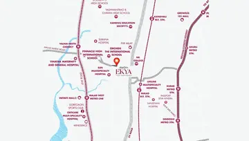 Location of Sejal Starom Ekya - Image 251048