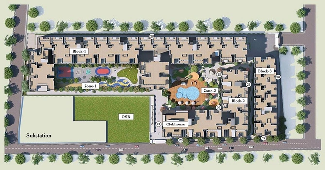 Master Plan of TVS Emerald Verde Vista in Padur, Chennai - Image 251177