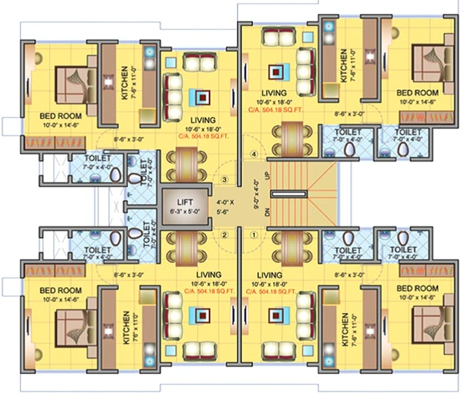 Floor Plan of Advent Neel Residency Phase 1 in Dahisar East, Mumbai - Image 254397