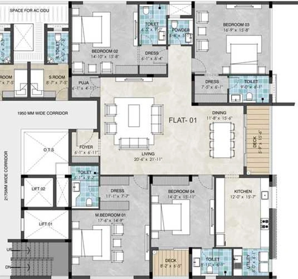 5 BHK Flat in Altis Palacio Court in Nungambakkam, Chennai - Image 847983