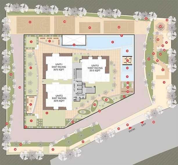 Master Plan of AVR Evania in Kokapet, Hyderabad - Image 257354