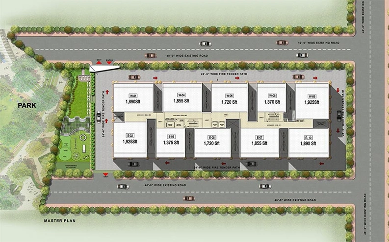 Master Plan of CSK Skyscape in Mamidpally, Hyderabad - Image 257538