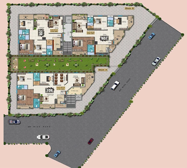 Master Plan of Home Tree 12 in Kondapur, Hyderabad - Image 257674