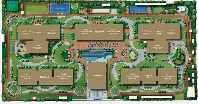 Master Plan of MSN One in Kokapet, Hyderabad - Image 257814