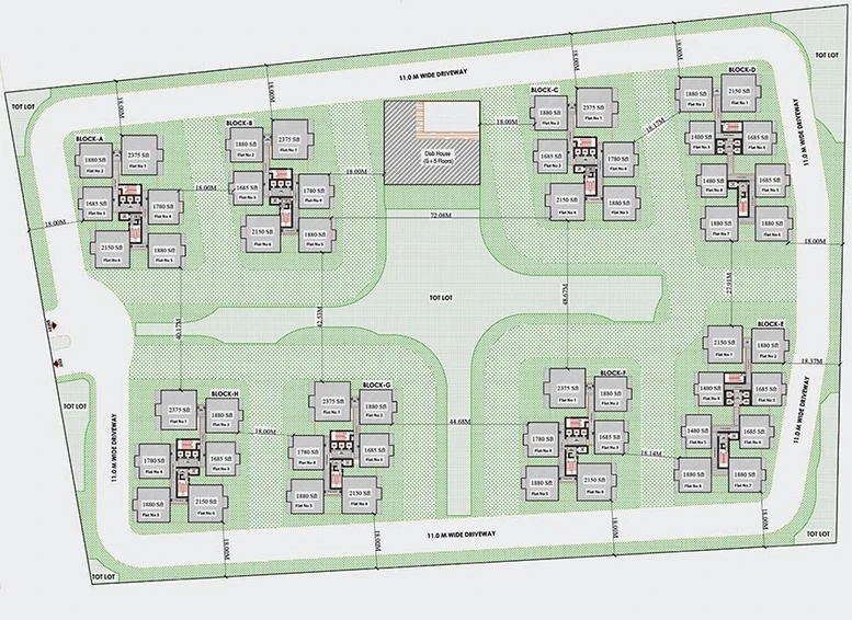 Master Plan of The Pride of Pragathi Nagar in Pragathi Nagar, Hyderabad - Image 257864