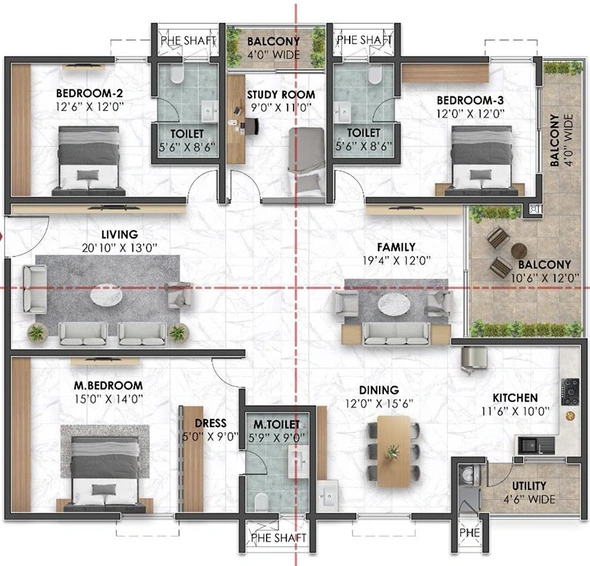 3.5 BHK Flat in Ramky Rajender Nagar in Rajendra Nagar, Hyderabad - Image 848343