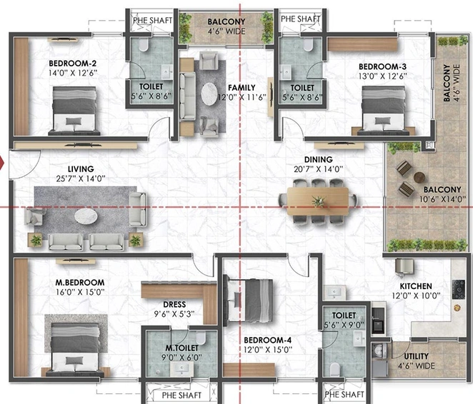 4 BHK Flat in Ramky Rajender Nagar in Rajendra Nagar, Hyderabad - Image 848344