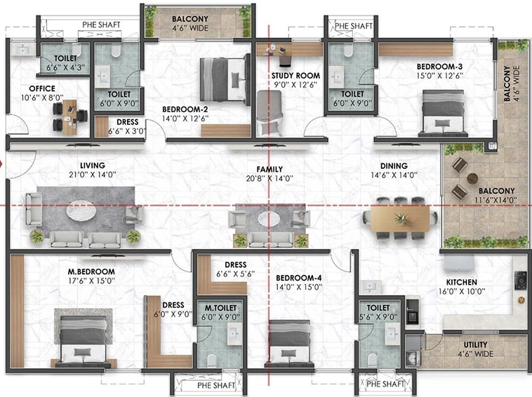 4 BHK Flat in Ramky Rajender Nagar in Rajendra Nagar, Hyderabad - Image 848345