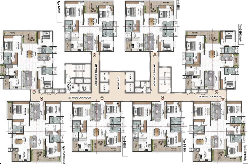 Floor Plan of Ramky Rajender Nagar in Rajendra Nagar, Hyderabad - Image 257886