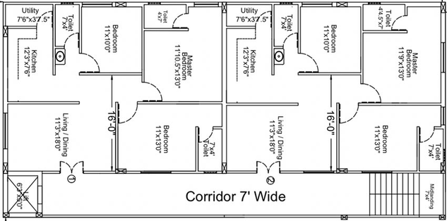 Floor Plan of Yans Enclave in Bandlaguda Jagir, Hyderabad - Image 258291