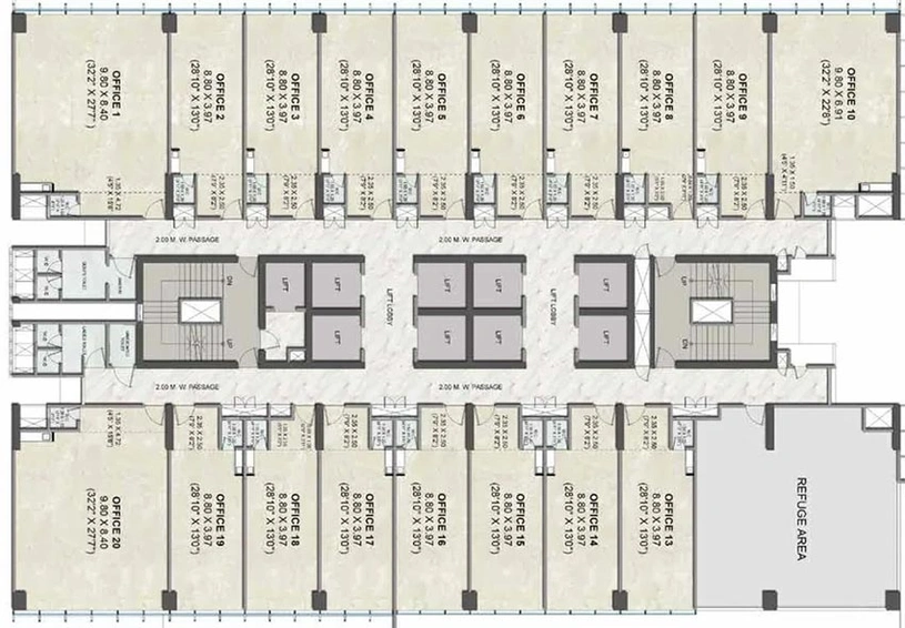 Floor Plan of Kalpataru Summit in Mulund West, Mumbai - Image 258826
