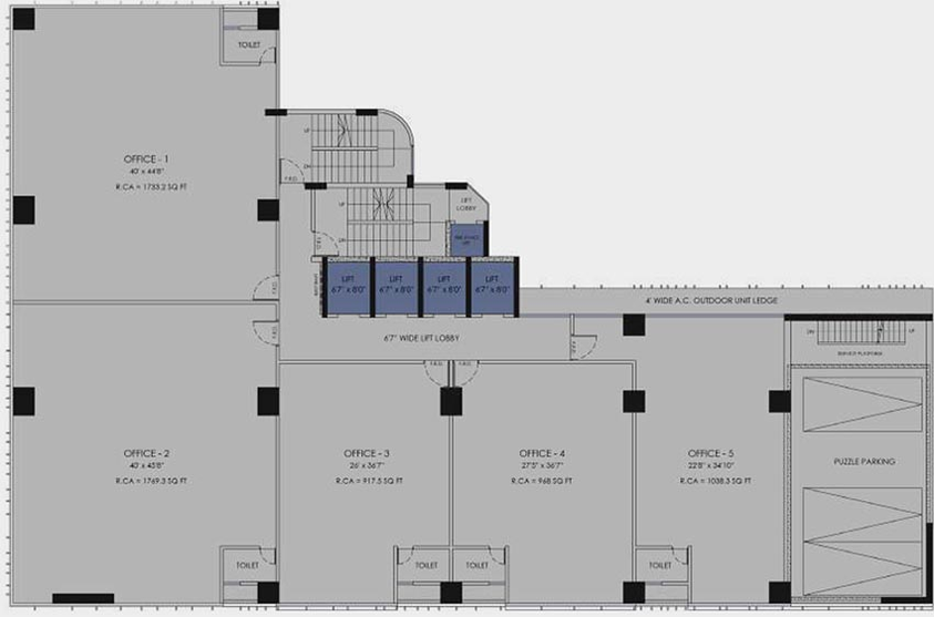 Floor Plan of Wadhwa 723 Avenue in Andheri East, Mumbai - Image 258980