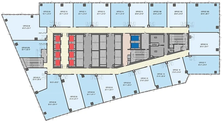 Floor Plan of One Lodha Place in Lower Parel East, Mumbai - Image 264647