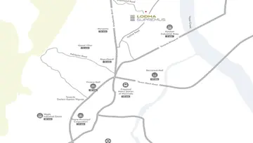 Location of Lodha Supremus Thane - Image 268437