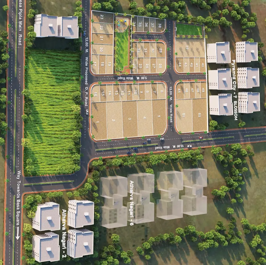 Master Plan of Oshian Super City 3 in Pipla, Nagpur - Image 275132
