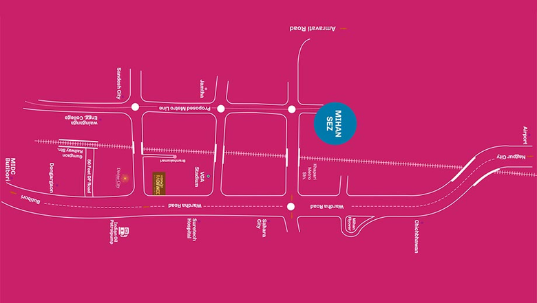 Location of Oshian Highway Radiance in Jamtha, Nagpur - Image 275009