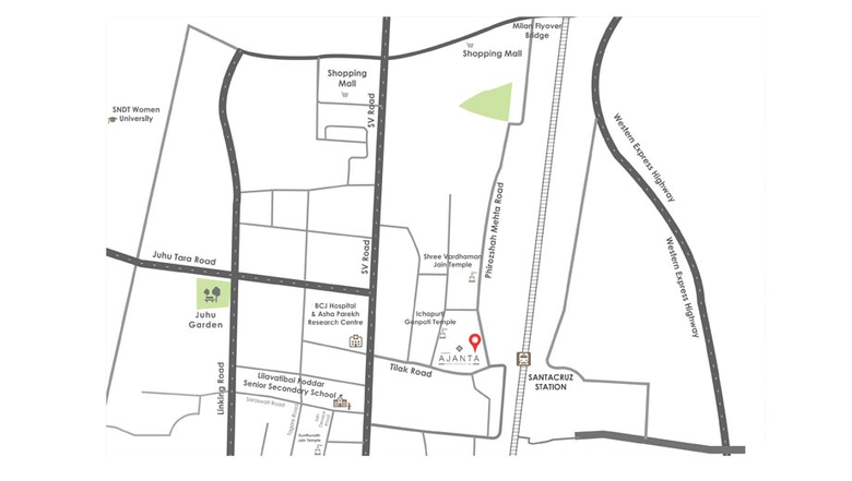Location of Commercial Kabra Ajanta in Santacruz West, Mumbai - Image 265124
