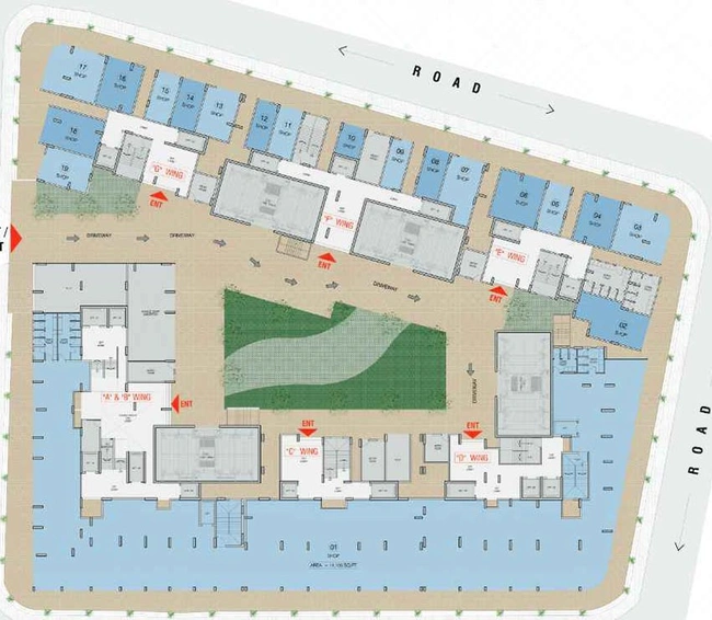 Floor Plan of Commercial Ruparel Urbana in Kurla East, Mumbai - Image 265876