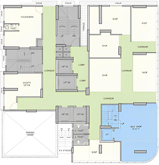Floor Plan of Commercial Ruparel Zion in Sion East, Mumbai - Image 265901
