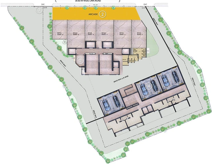 Master Plan of Commercial Ruparel Palacio in Kandivali West, Mumbai - Image 265805