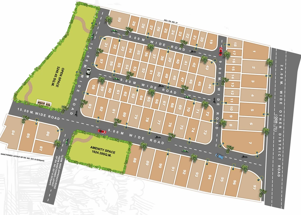 Master Plan of Keshavam City 7 in Hingna Road, Nagpur - Image 406312