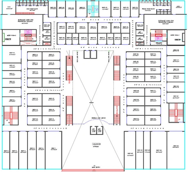 Floor Plan of Commercial HDIL Harmony in Goregaon West, Mumbai - Image 265000