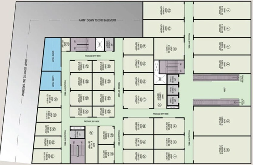 Floor Plan of HDIL 54 Corporate Park in Santacruz West, Mumbai - Image 264899