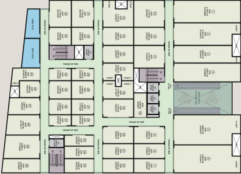 Floor Plan of HDIL 54 Corporate Park in Santacruz West, Mumbai - Image 264900